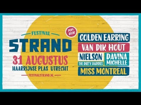 August 31 2019 Golden Earring Utrecht - Strandfestival ad